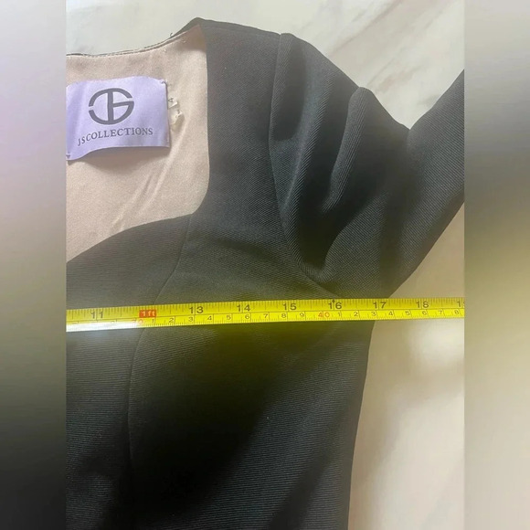 JS Collections Size 4 Womens Mesh Sweetheart Bodycon Dress In Black Formal Party - Picture 12 of 12